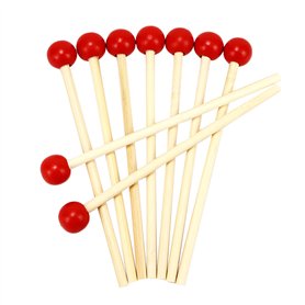 Sipiris 18 Pièces Baguettes à Percussion Maillets de Percussion Marimba Bois Maillet Baguettes Xylophone Maillet Percussion Mart