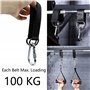 2 Pièces Sangles de Balançoire D'arbre Sangles Suspendues Accessoires de Balançoire Kit de Suspension pour Balançoire D'arbre de
