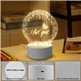 GOMETY Veilleuse LED en acrylique, lampe LED créative DIY avec télécommande et stylo effaçable, veilleuse personnalisée pour béb
