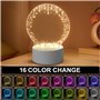 GOMETY Veilleuse LED en acrylique, lampe LED créative DIY avec télécommande et stylo effaçable, veilleuse personnalisée pour béb