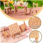37 Pièces De Accessoires Miniatures De Maison De Poupée Kit, échelle 1:12 Nourriture Miniature De Cuisine, Miniature Accessoires