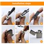 Ensemble D'accessoires pour Briquet à Essence 100 Pierres à Briquet 50 Mèches 10 Joint 5 Coton 2 Tournevis Universelles Kit de R