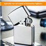 Ensemble D'accessoires pour Briquet à Essence 100 Pierres à Briquet 50 Mèches 10 Joint 5 Coton 2 Tournevis Universelles Kit de R