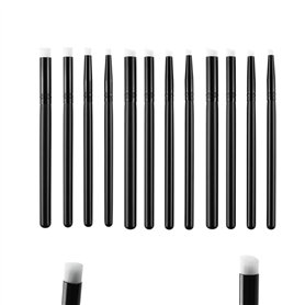 OTCRAFT Lot de 12 mini pinceaux de mélange de peinture à l'encre - 4 types de tête - Pour bricolage