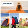 RUNMKUO Tapis de Plage Imperméable,Tapis de Plage Anti Sable 200 x 210 cm,Ultra légère,Couverture de Plage Anti-Sable Portable R
