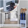 WANDGU Parapluie avec bac d'égouttement amovible : 21,8 x 9 x 28 cm Petit organisateur de parapluie, support de parapluie multif