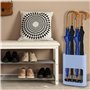 WANDGU Parapluie avec bac d'égouttement amovible : 21,8 x 9 x 28 cm Petit organisateur de parapluie, support de parapluie multif