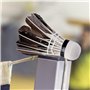 PRITOK Lot de 12 balles de badminton : volants en plume d'oie avec tête en liège, entraînement sportif, entraînement à grande vi