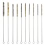 10 Pièces Ensemble de Laiton Mini Goupillon Nettoyage