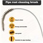 10 Pièces Ensemble de Laiton Mini Goupillon Nettoyage, TOATELU Brosses à Tube en Laiton avec Manche Long 6mm/8mm/10mm/12mm/15mm,
