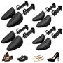 GOEDCH Embauchoirs en Plastique: Lot de 4 Paires Embauchoirs Chaussures avec Ressort Spirale