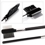 Peigne à cils de luxe avec dents en acier inoxydable, brosse à cils avec peigne métallique, idéal même pour la pose d'extension 