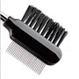 Peigne à cils de luxe avec dents en acier inoxydable, brosse à cils avec peigne métallique, idéal même pour la pose d'extension 