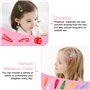 60 Pièces Barettes Cheveux Filles, Gingbiss Barrettes à Cheveux Colorées en Métal Antidérapantes avec étui de Rangement pour Fil