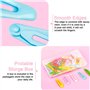 60 Pièces Barettes Cheveux Filles, Gingbiss Barrettes à Cheveux Colorées en Métal Antidérapantes avec étui de Rangement pour Fil