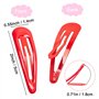 60 Pièces Barettes Cheveux Filles, Gingbiss Barrettes à Cheveux Colorées en Métal Antidérapantes avec étui de Rangement pour Fil