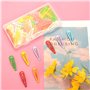 60 Pièces Barettes Cheveux Filles, Gingbiss Barrettes à Cheveux Colorées en Métal Antidérapantes avec étui de Rangement pour Fil