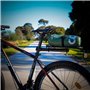 Merkts Porte-bagages arrière de vélo, installation de tige de selle arrière, porte-bagages télescopique plat pour vélo de montag