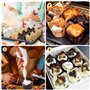PBUSPU 200 PièCes Caissettes Cupcake, Papier Tasses de Cuisson de Tulipe pour Muffin, Pâ Tisserie Moule pour FêTe