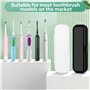 PBUSPU 2 pièces Boite Brosse a Dent Electrique, Étui de Rangement, Étui de Voyage pour Brosse à Dents Électrique pour Brosse à D
