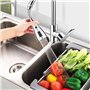 Mousseur Robinet 360° Pivotant pour Cuisine, Aérateur de Robinet avec Tuyau Prolongé, Évierr Robinet Filtre Barboteur de Buse Tê