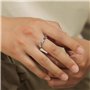 KONFEN Bague Ajustable Argent Homme, Feuilles Bague Reglable Ouverte, Une Bague Pouce Anneau Bagues Reglables Orteil Bijoux Simp