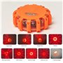 2 Pack feux d'avertissement de voiture Éclairage de Secours,Signalisation Lumineuse LED Avec base magnétique,9 modes d'éclairage