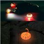 2 Pack feux d'avertissement de voiture Éclairage de Secours,Signalisation Lumineuse LED Avec base magnétique,9 modes d'éclairage
