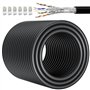 Câble Ethernet 80m Cat 7 Cable RJ45 80 Mètres Blindé SFTP Tres Long Câble Réseau Haut Débit 10Gbps 600MHz Exterieur Intérieur