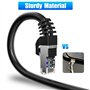 Câble Ethernet 80m Cat 7 Cable RJ45 80 Mètres Blindé SFTP Tres Long Câble Réseau Haut Débit 10Gbps 600MHz Exterieur Intérieur, L
