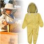 Wawogic Vêtements D'Apiculture Équipement D'Apiculture pour Enfants Combinaison D'Apiculture Vêtements Complets, Combinaison De 