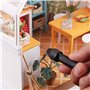 Petite Foreuse de Main en Aluminium avec Mandrin sans Clé + 10pcs Mèches de Forets Hélicoïdaux Outils Rotatifs