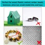 Petite Foreuse de Main en Aluminium avec Mandrin sans Clé + 10pcs Mèches de Forets Hélicoïdaux Outils Rotatifs