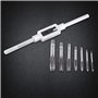Samfox Tourne Gauche Tourne a Gauche Foret Tourne Gauche Tourne À Gauche - 7pcs Fil Métrique Tap Tapping Acier Threading Outil M
