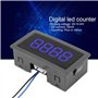 Affichage de Compteur électronique, Led 4-Digital 0 - Compteur Numérique Haut/Bas 9999 - Compteur à Panneau DC 8-24V 30mA (Coule