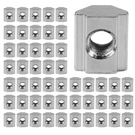 Écrous principaux - Écrou à rainure en T coulissant for accessoires de profilé en aluminium (EU20-M5) paquet de 50