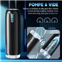 Masturbeuse Homme Sex Toys, Masturbateurs Masculins Mains Libres avec 7 Modes d'aspiration et 7 Modes de Rotation, Masturbateur 