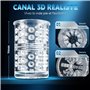 Masturbeuse Homme Sex Toys, Masturbateurs Masculins Mains Libres avec 7 Modes d'aspiration et 7 Modes de Rotation, Masturbateur 