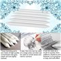 KBNIAN Nettoyeur de pinceau en acier inoxydable + 6 Estompes de Mélange Brosse Portable pour Nettoyage de Pinceau Passoire Avec 