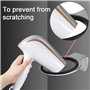 Favengo Support Seche Cheveux en Acier Inoxydable Porte Sèche Cheveux Mural Antirouille Titulaires de Sèche-Cheveux Anti-Corrosi
