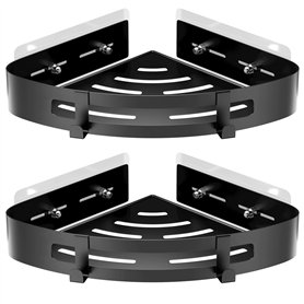 Uootach 2 Pièces Etagère de Douche d'angle sans Perçage en Aluminium
