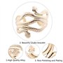 PPX Bracelet serpent bracelet forme serpent doré bracelet en serpent bijou égyptien Cléopâtre serpents déguisement égyptienne