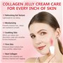 Collagen Night Mask, Masque de Nuit au Collagène et Crème à la gelée de Collagène Élasticité Et Hydratation, Réduit Les Ridules 