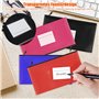 4 Pièces Pochettes de Dépôt Bancaire, Bank Bag with Zipper, Sac de Billet en PU 27 x 15 cm Pochette de Dépôt, avec Fermeture Ecl
