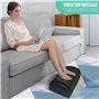 Snailax Repose-Pieds Réglable Sous Bureau, Massage Pied Chauffant, Masseur Pieds Avec Vibration, Chauffe-Pieds Double Couche Rég