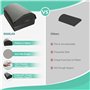 Snailax Repose-Pieds Réglable Sous Bureau, Massage Pied Chauffant, Masseur Pieds Avec Vibration, Chauffe-Pieds Double Couche Rég