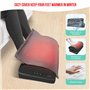 Snailax Repose-Pieds Réglable Sous Bureau, Massage Pied Chauffant, Masseur Pieds Avec Vibration, Chauffe-Pieds Double Couche Rég