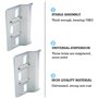 14 Pièces Rail De Suspension,Zodors Pièce De Suspension D'armoire Plaque Support Mural Connecteur De Meuble Cintres Pour Plaque 