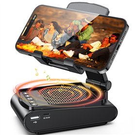 Rolgno Support Telephone Bureau avec Enceinte Bluetooth