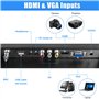 Suprlipy Écran Tactile TFT LED de 21,5 Pouces FHD1920 x 1080 16:9 Prend en Charge HDMI VGA AV USB BNC écran Tactile capacitif 10
